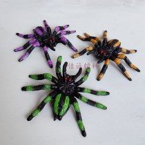 カラフルなパターンシミュレーションスパイダーハロウィン会場装飾トリック小さなおもちゃスパイダー 6.3*5.2 センチメートル