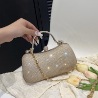 バンケットディナーバッグレディースチェーンショルダーメタルハンドバッグダイヤモンドファッションインイブニングドレスレディースバッグ