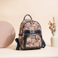 ノースバッグヨーロッパとアメリカのレトロストリートトレンドコントラストカラー大容量バックパック女性の新しい韓国バージョントレンディな