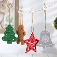 新しいクリスマスジンジャーブレッドマンフェルトペンダントクリエイティブ DIY クリスマスツリースノーフレーククリスマス装飾不織布ペンダント