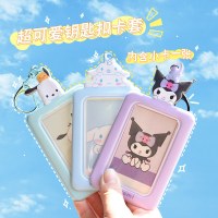 韓国のサンリオ学生スクールカードホルダーアイドルフォトカードキーホルダーバッグペンダントシナモン犬クロミ