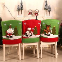 クリスマスデコレーション 新しいクリスマスチェアカバー サンタスキーチェアカバー クリスマステーブルパーティー衣装