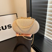 女性用バッグ、ショッピング用の高級チェーンクロスボディバッグ、口紅ハンドバッグ、ファッショナブルなディナーバッグ