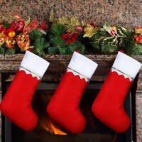クリスマスの装飾、金線のクリスマス ソックス、ホリデー キャンディ ソックス、クリスマス ツリー ペンダント、キャンディ ギフト バッグ、赤いクリスマス ソックス