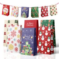 クリスマスギフトバッグ紙袋クリスマスイブリンゴキャンディ包装袋ギフトボックスクリスマスポータブル平口クリスマスバッグ