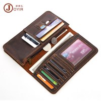 本革メンズ財布、レトロマルチカードスロット長財布、メンズカジュアルクラッチバッグ、メンズバッグ