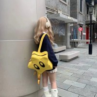 大きな目の五芒星バックパックオリジナルホットガール Y2K ミレニアム甘いクールかわいいスクールバッグニッチ国民トレンディな女の子