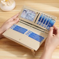 おしゃれで万能なレディース長財布 本革 マルチカード入れ カード入れ ファスナーチェンジ 長財布 レディース クラッチ