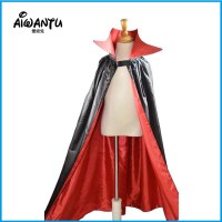 ハロウィンパーティーケープ子供用コスチューム二重層赤と黒悪魔ヴァンパイアケープハロウィンステージパフォーマンス衣装
