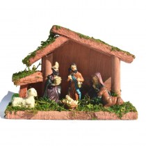 キリスト降誕の飼い葉桶の装飾品クリスマスの装飾飼い葉桶の家のキャラクター別荘の装飾品