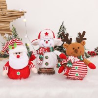 クリスマス装飾用品ニットぬいぐるみリンゴバッグキャンディーバッグクリスマスイブ子供のホリデーギフト