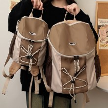 シンプルでカジュアルな登山用の大小のカレッジスタイルのバックパック、トレンディで多用途、軽量でニッチな外出用巾着バックパック