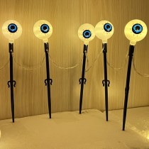 LED ゴーストアイストリングライト屋外防水ハロウィーンの庭の装飾パンプキンパッチソーラーストリングライト