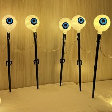 LED ゴーストアイストリングライト屋外防水ハロウィーンの庭の装飾パンプキンパッチソーラーストリングライト