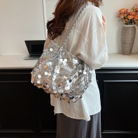 今年人気のタッセルスパンコールバッグ女性用2024新作大容量トートバッグ多用途ショルダーハンドバッグ