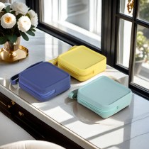 シリコン小銭入れ小さな正方形バッグヘッドフォン収納袋 ID バッグポータブル化粧品バッグデータケーブル電源銀行収納袋