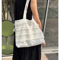 キャンバスバッグ、レースバッグ、クローズドトートバッグ、学生クラスバッグ、通勤バッグ、ニッチ巾着ショルダーバッグ