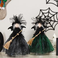 新製品ハロウィン装飾ゴーストフェスティバル魔女人形ツリートップスターデスクトップ装飾人形装飾品