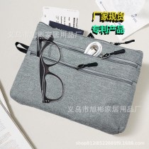 新しいシンプルでファッショナブルな収納バッグ グレーのフラット収納バッグ