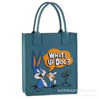 大容量の漫画のコントラストカラーのトートバッグ、ファッショナブルで多用途、高見えするショッピングポータブルハンドバッグ