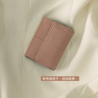 新しいスタイルのカードホルダー韓国語バージョンショートシンプルな無地小銭入れトレンディな名刺ホルダークレジットカードスリーブアコーディオンカードホルダー