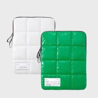 イン韓国肥厚キルティングソフトインナーバッグ綿充填耐衝撃ノートブック 13 インチ 15 インチコンピュータバッグ保護カバー