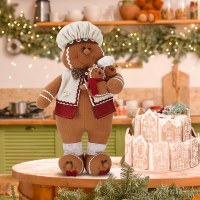 2024 新しいクリスマス人形 54 センチメートルクッキーマン飾り窓装飾クリスマス子供のギフト