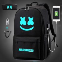 男の子と女の子のためのバックパック、ランドセル、韓国アニメ、USB 充電バックパック、ペンケース