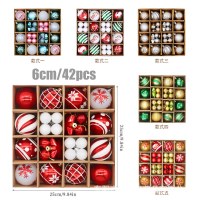 クリスマス装飾 6 センチメートル電気メッキプラスチックボール特殊形状塗装クリスマスボールギフトクリスマスツリーペンダント