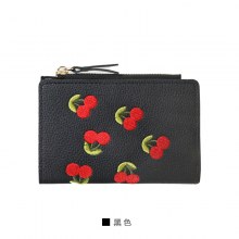 卸売コインレディースバッグ 2023 ファッションバックル刺繍カードホルダー学生財布