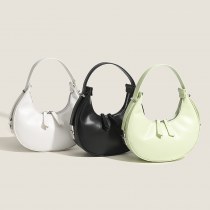 脇の下バッグ女性の新しい三日月ソリッドカラーハンドバッグイン多目的テクスチャファッションショルダーバッグ