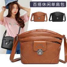 レトロショルダーバッグ、トレンディでファッショナブルな携帯電話バッグ、クロスボディバッグ、ソフトレザーバケットバッグ卸売、今年人気