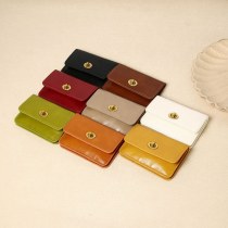 新しい韓国スタイルのカードホルダーイン女性シンプルな無地レトロロック多層カードホルダー女性のハイエンド財布カードホルダー