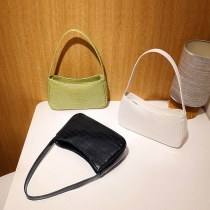 絶妙なサマーバッグバゲットレディースバッグ新しいピュアホワイトバッグ多用途ハンドバッグショルダー通勤ニッチバッグ