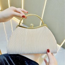 新しいバンケットクラッチバッグ、レディースイブニングドレスハンドヘルドスモールバッグ、レディライクな気質のチャイナドレスクロスボディイブニングバッグ