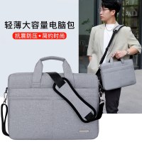 新しいシンプルな耐衝撃ショルダーバッグコンピュータバッグギフトバッグクロスボディバッグ 13.14.15.17 インチノートブックポータブル
