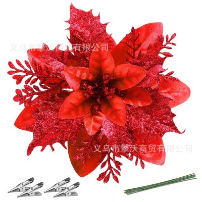 新しい 7 枚の花びらのクリスマス フラワー商業食器棚シーン シミュレーション花イベント パーティー誕生日パーティー装飾花