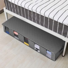 ベッド下収納バッグ Amazon ベストセラー 5 コンパートメント視覚的なベッド下の衣類分類と整理ポータブル強化収納ボックス