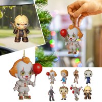クリスマスペンダントアクリルフラットバックミラー興味深い創造的な人格ドワーフペンダントアクセサリーインテリア