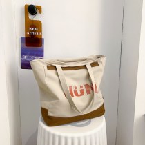 新しいオールマッチ韓国スタイルショルダーキャンバスバッグ通勤ポータブル 大容量 トートバッグ外出エレガントな女性のバックパック