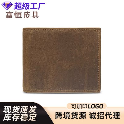 財布 本革 ショートウォレット メンズ 本革 マルチカードスロットウォレット 小銭入れ 卸売