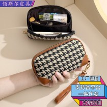 新しい千鳥格子長財布レディースハイエンドハンド小銭入れ大容量携帯電話バッグ大容量