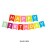 彩色鱼尾生日拉旗