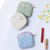 インシンプルな韓国スタイルの学生ポータブル 財布 ミニバッグ 2024 新しいジッパー生理用ナプキン収納袋