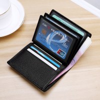 新しい本革メンズ財布多機能運転ドキュメントカバー牛革ドキュメントカードホルダーダブルルーズリーフドキュメントカードホルダー