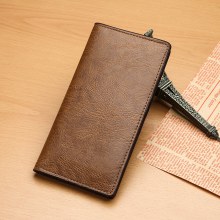 メンズ財布ロング超薄型ユースマルチカードスロットカジュアルウォレットカードホルダー日本と韓国のトレンディな学生パーソナライズされたレトロ財布