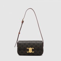 脇の下バッグ 2024 新しいブラックゴールドニッチハイエンドセンス中世クロスボディバゲットバッグ女性のための