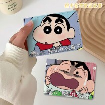 クレヨンしんちゃん 漫画 運転免許証保護カバー 2-in-1 運転免許証 自動車運転免許証 レザーカバー かっこいい