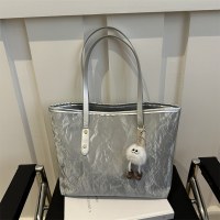 シンプルなトートバッグ新しいファッショントレンドレディースショルダーバッグカジュアル多目的バッグ女性のソフトレザーバッグ仕事用バッグ