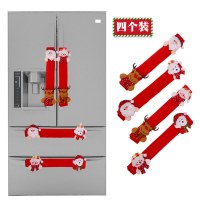 クリスマスデコレーション電子レンジドアハンドルカバー保護カバードアプル手袋リネン冷蔵庫ハンドル手袋